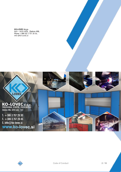 KO-LOVEC d.o.o. Code of Conduct (English)